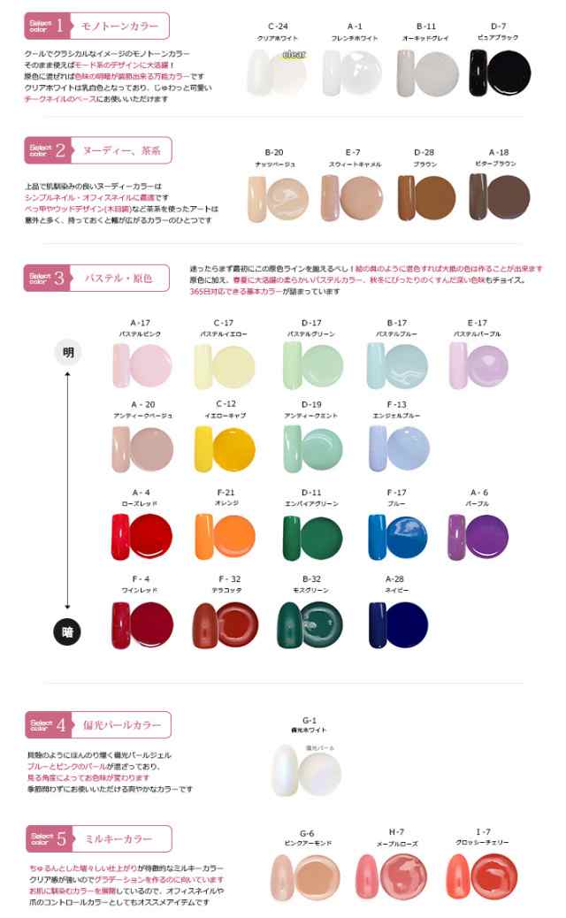 irogel カラージェル 豪華30色セット UV、LEDにも対応 自爪に優しい