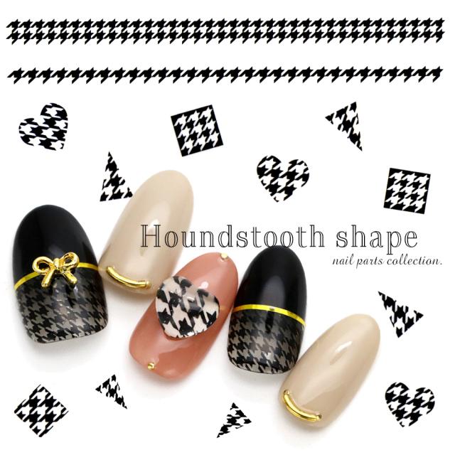 ネイルシール 貼るタイプ 千鳥格子柄シール ブラック ホワイト 510 519 の通販はau Pay マーケット ネイルタウン Au Pay マーケット店