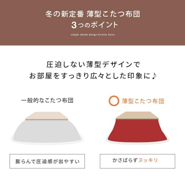 正方形 205x205cm 薄掛け こたつ布団 こたつ掛け布団_11