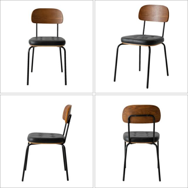 ダイニングチェア 2脚セット 椅子 おしゃれ 北欧 レザー ヴィンテージ