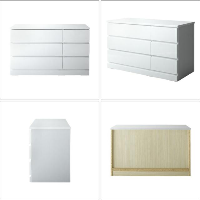 チェスト 白 タンス 3段 幅90 ホワイト 北欧 ローチェスト 木製 白