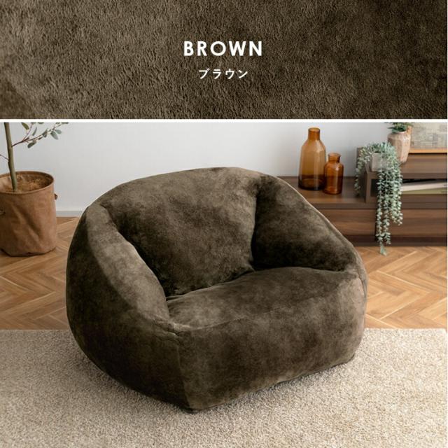 クッションソファ フロアクッション チェアクッション 背もたれ 厚め おおきい ウレタン シンプル ビッグクッション フェイクファー おしゃれ かわいい ベロア_2