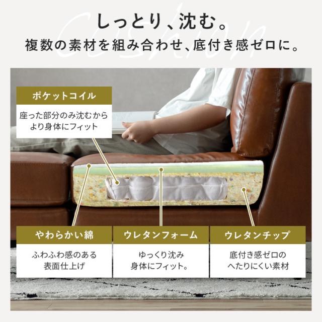 ソファー ソファ オットマン コーナー sofa ユニットソファ L字 コンパクト ファブリック レザー コーデュロイ セミオーダー カスタムオーダー 一人掛け 2人掛け_9