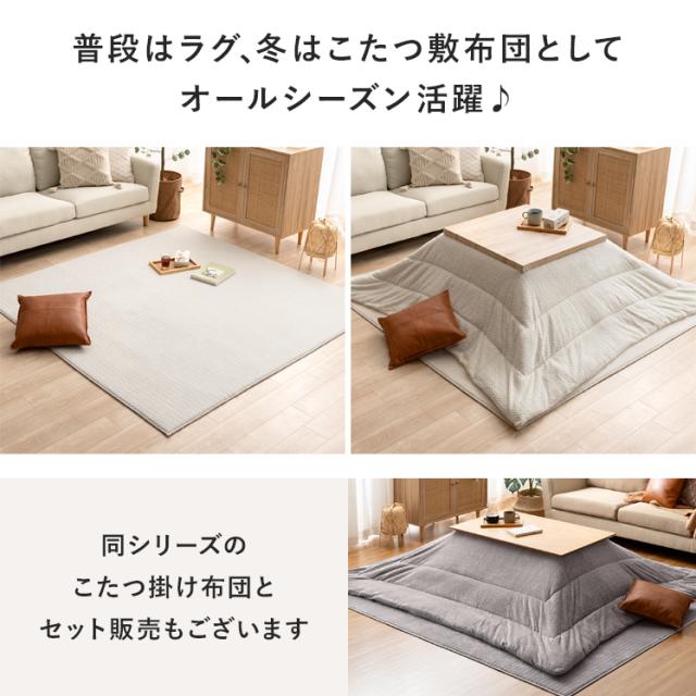 ラグ 洗える マット ラグマット 冬ラグ 冬用ラグ 長方形 起毛 短毛 北欧 モダン ナチュラル シンプル おしゃれ かわいい ホットカーペット対応の通販は