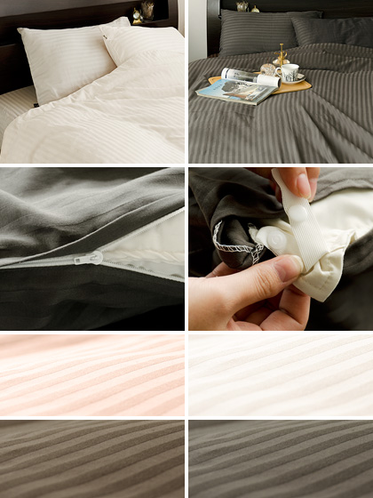 掛け布団カバー 布団カバー クイーン おしゃれ サテン カバー 高級 シンプル モダン ホテル仕様 コットン100 サテンストライプ シーツ の通販はau Pay マーケット エア リゾーム インテリア