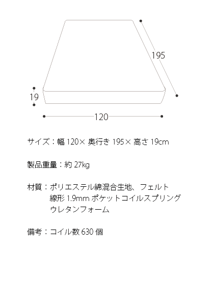 マットレス ポケットコイル セミダブル ポケットコイルマットレス 日本製 国産 マットレス ポケットコイル 敷き布団 ポケットコイルマットレス 寝具 布団 セミダブルの通販は