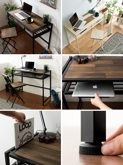 エアリゾーム　デスク　[幅100] ヴィンテージ ウッドデスク Zigt ヴィンテージ ウッドデスク Zigt (ジグト) | 家具・インテリア