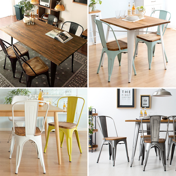 ダイニングチェア 北欧 西海岸インダストリアルLewis4脚セット　引き取り限定 ダイニングチェア おしゃれ 椅子 ダイニング用 食卓用 北欧 ミッド