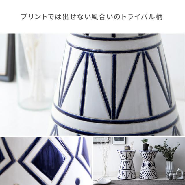 陶器/スツール/ガーデンチェア/椅子/花台/飾台/【大・小】2点セット Amazon.co.jp: [GZGZ] 陶器 スツール イス 腰掛け 花台 ガーデン