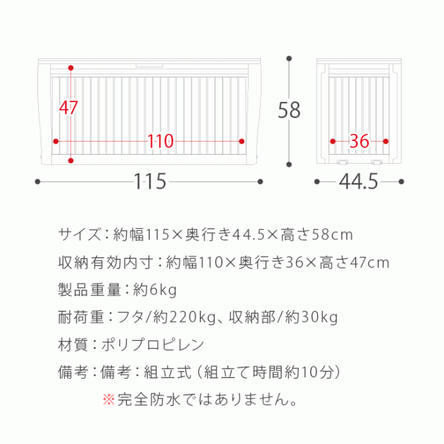 ベンチ 屋外 収納 ガーデンベンチ おしゃれ ポリタンク 大容量 収納ベンチ 収納庫 ストッカー 物入れ ベランダ テラス 庭 椅子 イス  腰掛の通販はau PAY マーケット エア・リゾーム インテリア au PAY マーケット－通販サイト