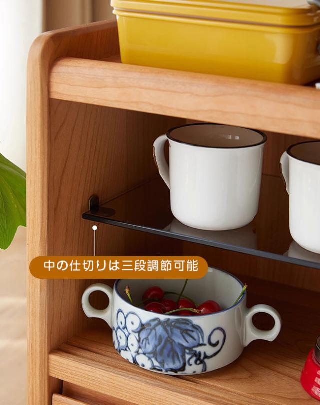 食卓 ローテーブル 天然木 チェリーウッド 昇降 折りたたみ レトロ調 サイドテーブル ベッド ソファ サイド テーブル ディスプレイ台 木製 北欧風 ナチュラル 木目調_15