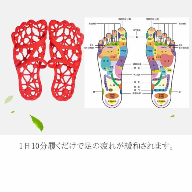 足つぼスリッパ 室内履き 健康スリッパ 男女兼用 足つぼ サンダル マッサージグッズ 痛い おしゃれ スリッパ リラックス 夏用 室内 洗えの通販はau Pay マーケット コリーナ