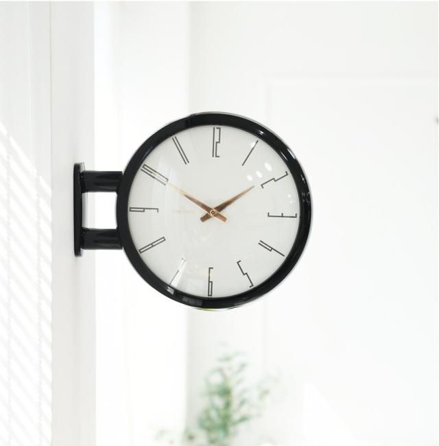 電波両面時計 Morden Double Clock A7(WH) 電波両面時計電波両面時計 Morden Double Clock A7(WH) おしゃれ