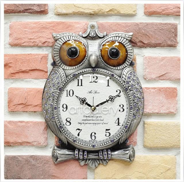 電波時計 ふくろう掛け時計400 静か 壁掛け ワニ革 おしゃれ プレゼント 電波時計 ふくろう掛け時計400 静か 壁掛け ワニ革 おしゃれ