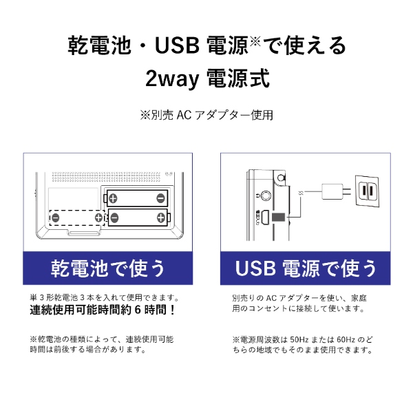 4.5インチ ワンセグ TV ラジオ 小型 テレビ付きラジオ 携帯テレビ ポータブルテレビ 防災 災害時 停電時OT-1PT45S_5