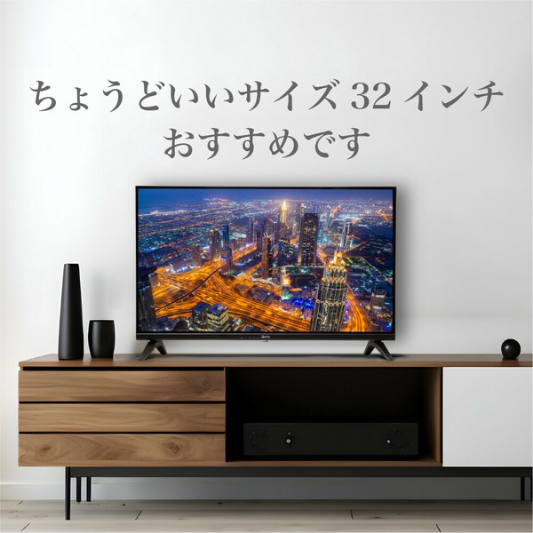 テレビ スマートテレビ 32インチ チューナーレス ハイビジョン Netflix対応 Chromecast搭載 Android搭載 動画配信サービス HT-SM32_1