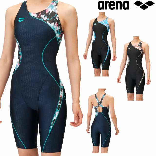 アウトレット 美品 arena(アリーナ) フィットネス水着 レディース AQUA EXA サークルバックスパッツ(ぴったりパッド)(着やストラップ) 