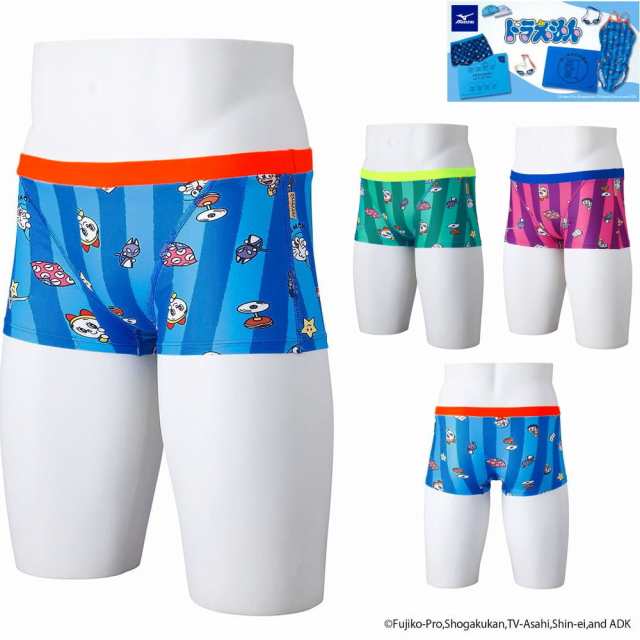 ミズノ MIZUNO 競泳水着 メンズ 練習用 エクサースーツ ショートスパッツ EXER SUITS U-Fit ドラえもん 競泳練習水着 2024年春夏限定企画モデル N2MBB090の通販は