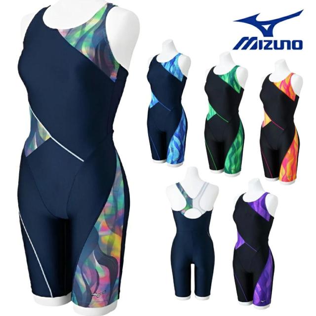 ミズノ MIZUNO フィットネス水着 レディース StrokeONEオールインワン パッド付き 2025年春夏モデル N2JGC313