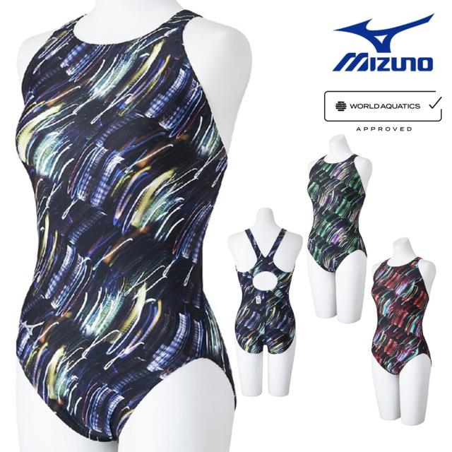 ミズノ MIZUNO 競泳水着 レディース WA承認モデル STREAM ACE ローカット ストリームフィットA 2025年春夏モデル N2MAC244 fina マーク あり