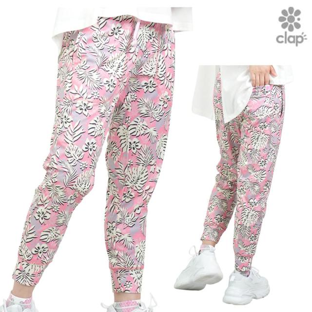 クラップ CLAP ハイビスカス クロップドパンツ レディース スポーツアパレル トレーニング フィットネス 女性 CE25017