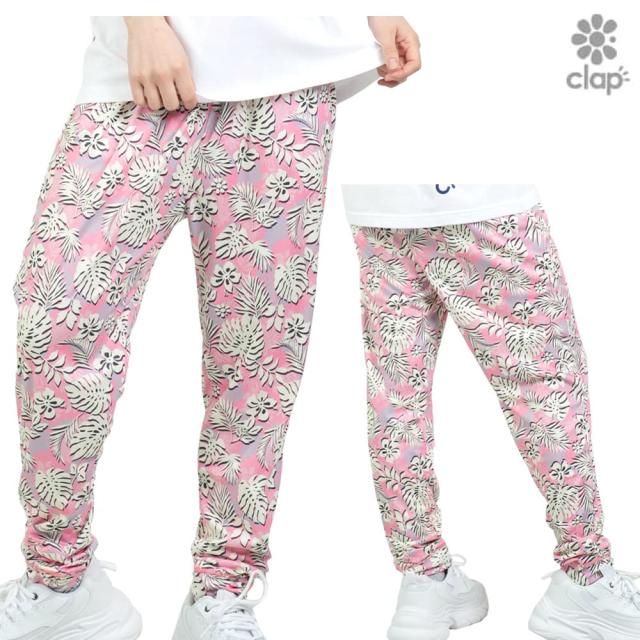 クラップ CLAP ハイビスカス エフォートレス レディース ロングパンツ スポーツアパレル トレーニング フィットネス 女性 CL25011