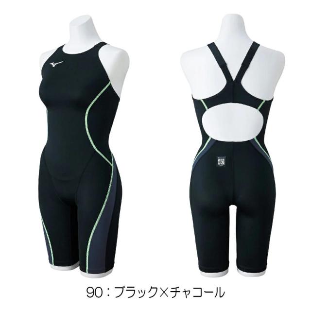ミズノ MIZUNO 競泳水着 レディース WA承認モデル GX・SONIC STREAM ハーフスーツ レースオープンバック ここちストラップU オールインワン 2025年秋冬モデル N2MGC724 fina マーク あり_2