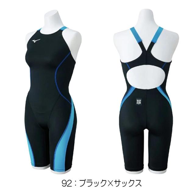 ミズノ MIZUNO 競泳水着 レディース WA承認モデル GX・SONIC STREAM ハーフスーツ レースオープンバック ここちストラップU オールインワン 2025年秋冬モデル N2MGC724 fina マーク あり_3