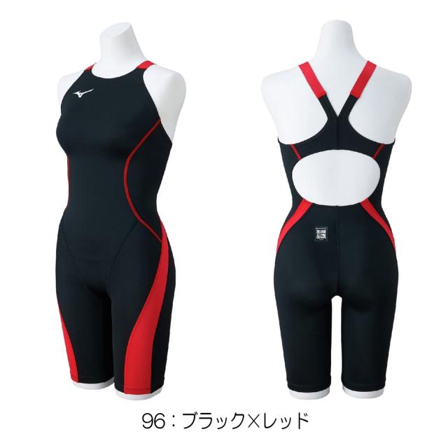 ミズノ MIZUNO 競泳水着 レディース WA承認モデル GX・SONIC STREAM ハーフスーツ レースオープンバック ここちストラップU オールインワン 2025年秋冬モデル N2MGC724 fina マーク あり_4
