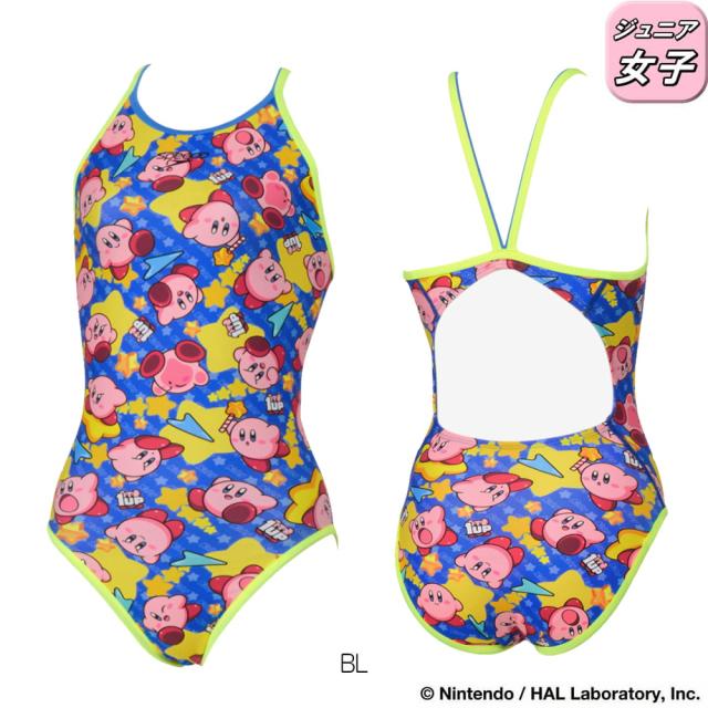 スピード SPEEDO 競泳水着 練習用水着 ジュニア女子 カービィスーパースターターンズスーツ ENDURANCE ECO 競泳練習水着 2026年春夏モデル STG02601_1
