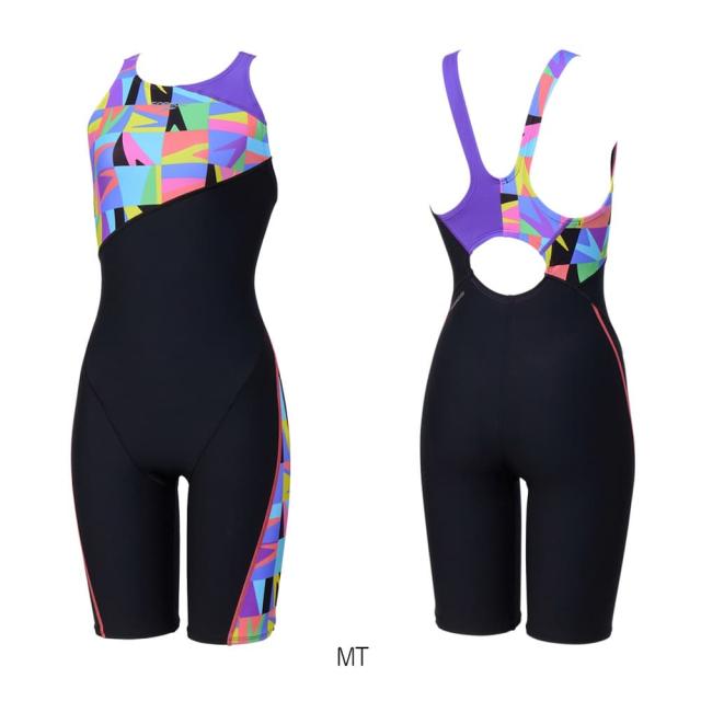 スピード SPEEDO 競泳水着 練習用水着 レディース ブーングリッドターンズニースキン オールインワン ENDURANCE ECO 競泳練習水着 2026年春夏モデル STW12605_2