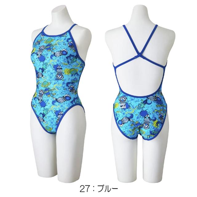 ミズノ MIZUNO 競泳水着 練習用水着 レディース エクサースーツ ミディアムカット EXER SUITS U-Fit 競泳練習水着 Ri collection  池江璃花子 2026年春夏モデル N2MAD265_2
