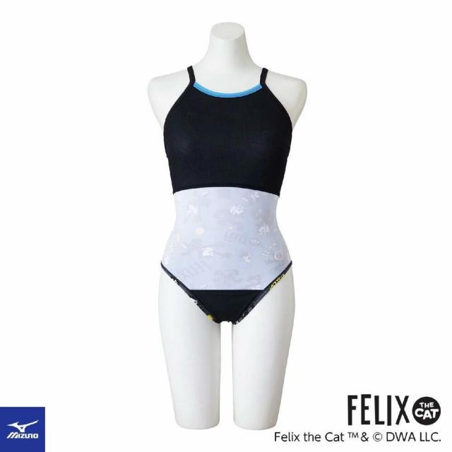 ミズノ MIZUNO 競泳水着 練習用水着 ジュニア女子 エクサースーツ ミディアムカット EXER SUITS U-Fit フィリックス FELIX THE CAT 競泳練習水着 2026年春夏モデル N2MAD991_4