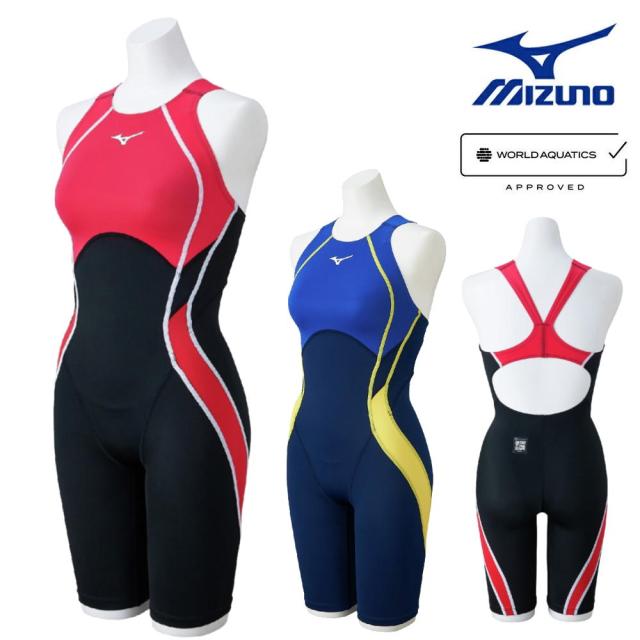 ミズノ MIZUNO 競泳水着 レディース WA承認モデル GX・SONIC STREAM ハーフスーツ レースオープンバック ここちU オールインワン N2MGC723 fina マーク あり
