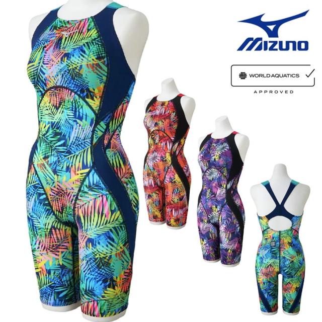 ミズノ MIZUNO 競泳水着 レディース WA承認モデル ST Graphic ハーフスーツ マスターズバック ここちストラップU オールインワン 2026年春夏モデル N2MGD246 fina マーク あり