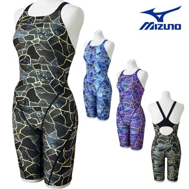 ミズノ MIZUNO 競泳水着 練習用水着 レディース エクサースーツ ハーフスーツ オールインワン EXER SUITS U-Fit 競泳練習水着 2026年春夏モデル N2MGD785 7,779円