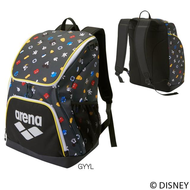 アリーナ ARENA 水泳 ディズニー “ミッキー” “ドナルド” 35L バックパック スポーツバッグ リュック 2026年春夏モデル AS6SBP88U