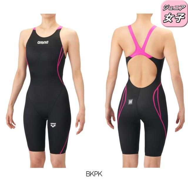 アリーナ ARENA 競泳水着 ジュニア女子 WA承認モデル AQUA ADVANCED AQUA XTREME レーシングワンピーススパッツ オープンバック ハーフレッグ オールインワン 2026年春夏モデル AS6SRC20G fina マーク あり_4