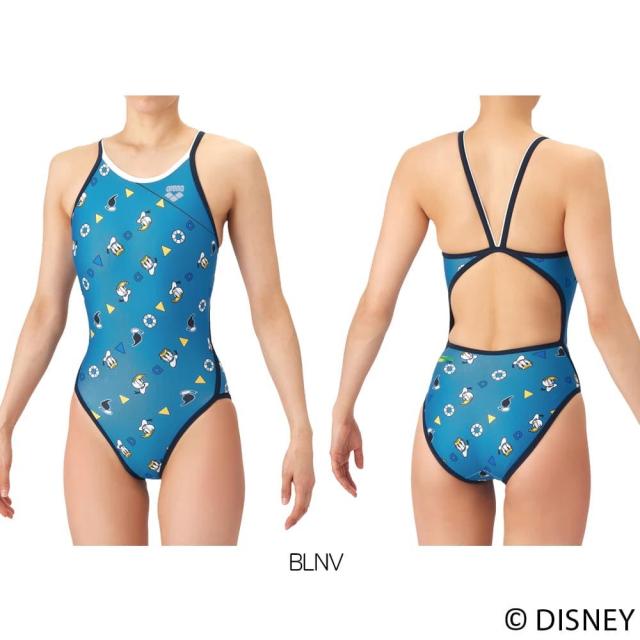 アリーナ ARENA 競泳水着 練習用水着 レディース ディズニー “ミッキー” タフスーツ タフスキンT2E トレーニングワンピース オープンバック 競泳練習水着 2026年春夏モデル AS6SWM51L