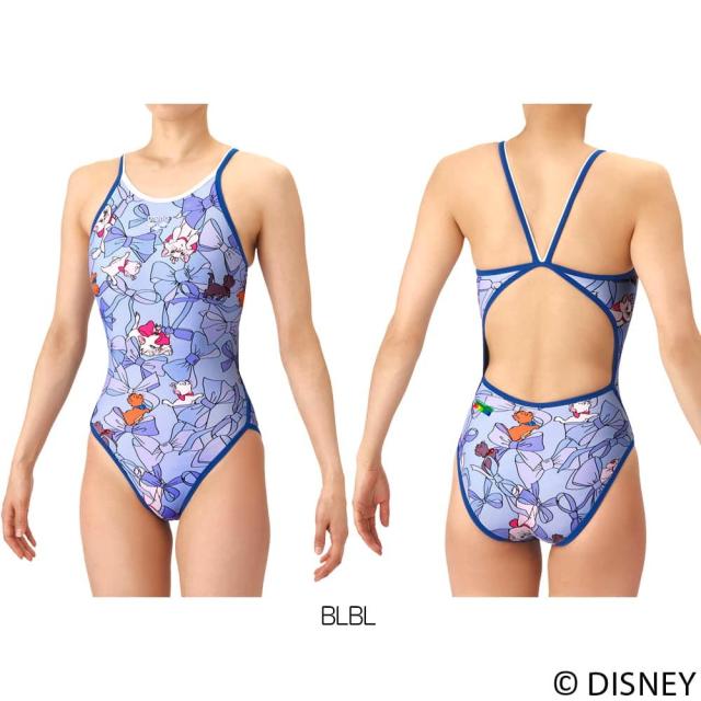 アリーナ ARENA 競泳水着 練習用水着 レディース タフスーツ ディズニー 『おしゃれキャット』 “マリー” タフスキンEP トレーニングワンピース オープンバック 競泳練習水着 2026年春夏モデル AS6SWM54L