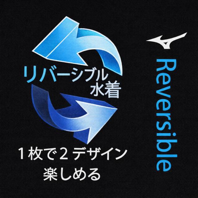 ミズノ MIZUNO 競泳水着 練習用水着 ジュニア女子 エクサースーツ ミディアムカット EXER SUITS U-Fit Ri Collection 池江璃花子 競泳練習水着 リバーシブル 2026年春夏モデル N2MAD469_8