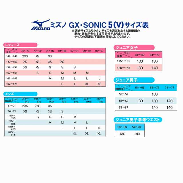 ミズノ 高速水着 GXSONIC5 MR