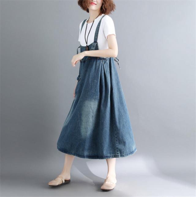 デニムサオーバーオール レディース ワンピースデニム オールインワン パンツ ゆったり 大きいサイズ デニム ワンピース 大人カジュアの通販はau Pay マーケット ａnytime