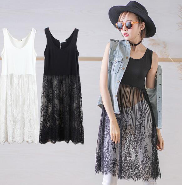 総レースワンピース フォーマル ドレス 透け感 白 黒ワンピース 膝丈 ミディアム丈 レース 無袖 アイボリー オシャレの通販はau Pay マーケット ａnytime