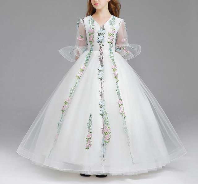 可愛い キッズ ドレス ピアノ 発表会 子供ドレス フラワーガール 結婚式 110cm 1cm 140cm 150cm 160cm 子供 ホワイトの通販はau Pay マーケット 結婚式ワンピース専門店 Osyareism