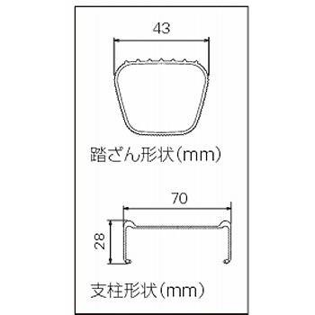 耐久性に優れたプロ用! 一連はしご LX1-23 【送料無料】(踏み台、脚立