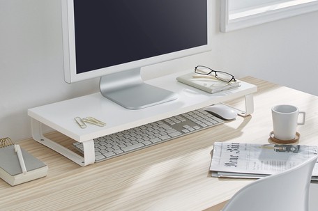 アイリスオーヤマ モニター台 Mns 590 ホワイト 送料無料 デスクトップパソコンラック 卓上ラック 机上収納 オフの通販はau Pay マーケット 株式会社セレクトプラス