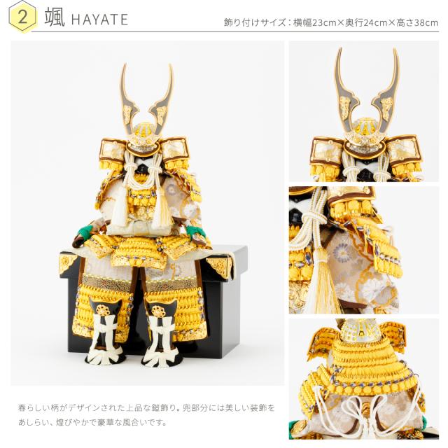 五月人形 ケース飾り コンパクト おしゃれ 鎧飾り モダン ぷりふあ五月人形