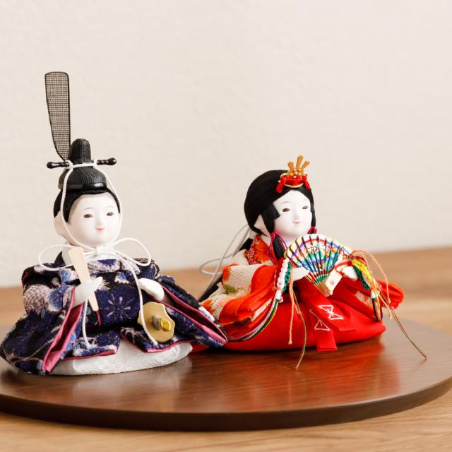 雛人形 おしゃれ コンパクト かわいい ぷりふあ 衣(ころも) Halfmoon