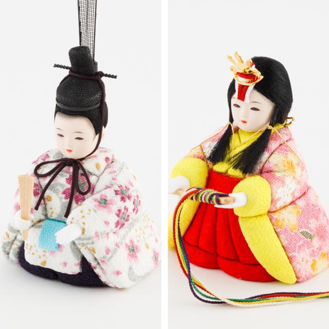 雛人形 コンパクト おしゃれ ひな人形 工房ゆうき作 木目込み ひなろこ